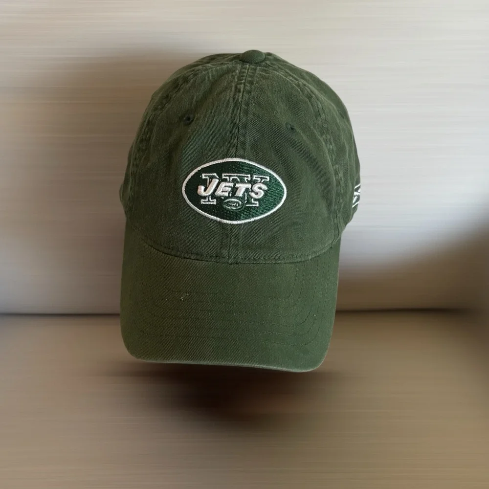 New York Jets Vintage Football Cap Hat Adjustable With Stretch OSFA Like New